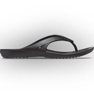 Crocs Kadee II Flip Flops Womens‎ Black Comfort Thong Sandals Size 10